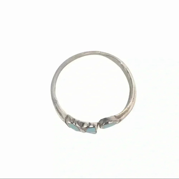 925 STERLING SILVER TOE RING XS BUTTERFLY STONE OPEN BEACH VACATION JEWELRY - Picture 6 of 8